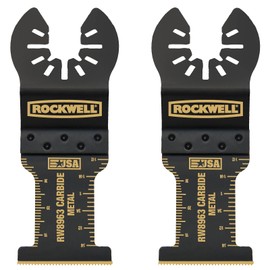 Rockwell RW8963.2 Tools Sonicrafter Oscillating Multitool Extended Life Carbide End Cut Blade (2 Pack), 1-3/8"