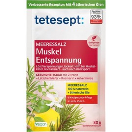 테테셉트 근육 릴렉싱 바스 솔트 입욕제 60g Tetesept Muscle Relaxing Bath Salt 60g