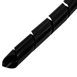 Lumonic Spiral Cable Tube Black 10 m I 6 mm Spiral Band for Cables with 4-50 mm Diameter I Flexible Cable Tube Protection for Private and Industrial Use