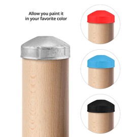 QWORK Fence Post Cap, 2-7/8" Chain Link Round End Cap for 2-7/8" Outside Diameter Post/Pipe, 4 Packs