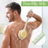 Back Scrubber for Shower with Long Handle, Double-Sided Shower Brush
