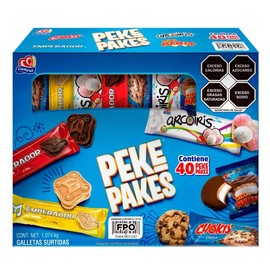 Gamesa Peke Pakes Assorted Cookies – 40-Pack (2.37 lbs)