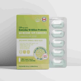 Everyday 10 billion guaranteed probiotics 60 capsules Zinc 17 types of live lactic acid bacteria Dupont Daniscosa breast milk derived inulin enteric coated / 에브리데이 100억보장 프로바이오틱스 60캡슐 아연 생 유산균 17종 듀폰다니스코사 모유유래 이눌린 장용성