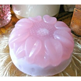 Pink Lady Bubbles, Bath & Beauty New Handmade Natural Wild Violet Flower Shape Glycerin & Shea Butter Bar Soap