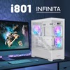 Raidmax i801 Tempered Glass Aqua View Case - Corner Structure-Free