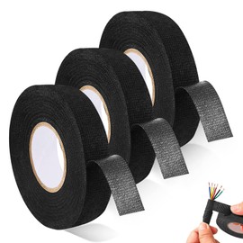 JINGYOU Insulated Tape, Heat Resistant Tape, Harness Tape, Fabric, Vinyl, Waterproof, Non-woven, Self-fusing Strong Adhesion, Weather Resistant, For Cars, Automobiles, Wiring Protection, Insulation, Soundproofing, Repairing Work, Home, Office, Industrial
