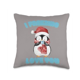 I freezing love you Throw Pillow