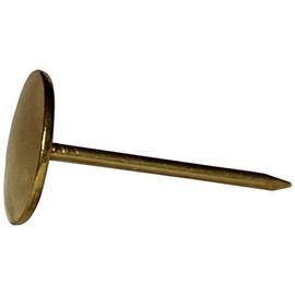 Merriway BH02219 (6 Pcs) Drugget Carpet Nails, 28mm (1.1/8 inch) Brass Plated - Pack of 6 Pieces