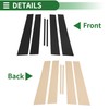 Motoforti Door Pillar Window Trim Anti Scratch Sticker Pillar Posts