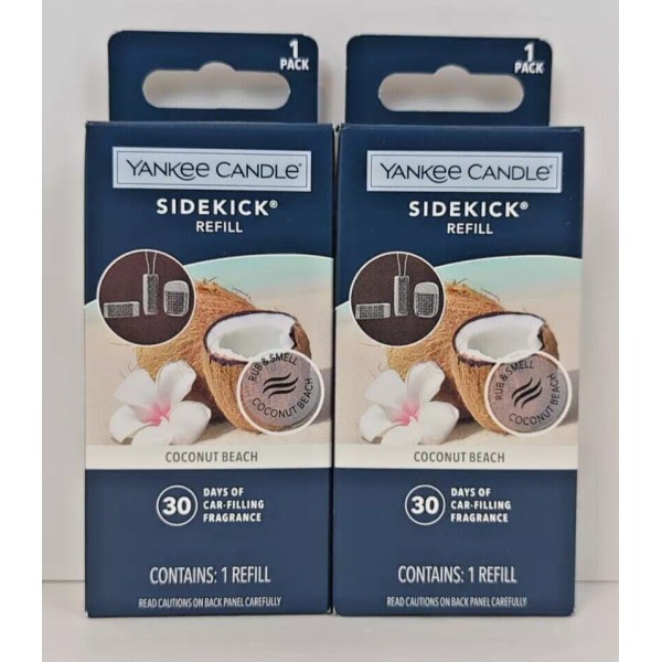 Yankee Candle Sidekick Refill Coconut Beach 2 Pack