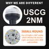 16 Inches Stern Light,Bimini Top Light,Navigation Lights,White Anchor Lights,Folding Base,USCG