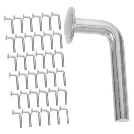 Mipcase 100pcs Pallet Rack Safety Galvanized L-Shaped Bolt Heavy Duty Round Head Drop Pin for Warehouse