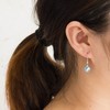 Philip Jones March Birthstone Drop Earrings Created with Aquamarine Zircondia®