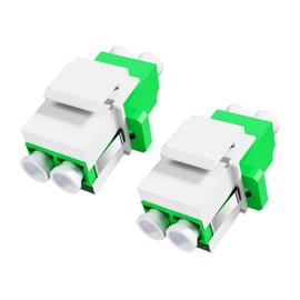 PNGKNYOCN Duplex LC Fiber Optic Coupler,LC Fibre Optic Female to Female Panel Module Adapter for Patch Panels and Wall Plates Etc (2 Pack)