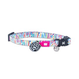 Max & Molly Cat & Kitten Collar with Bell & Breakaway Safety Buckle, Comfortable, Adjustable Size, Includes Gotcha QR Pet ID Tag, Magic Zebra