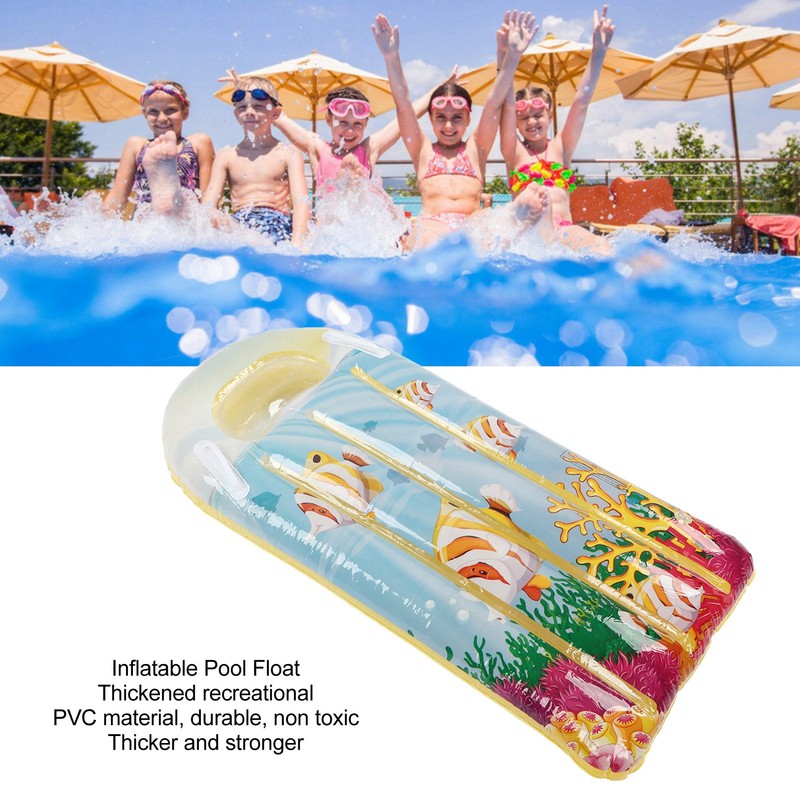 Inflatable Pool Float Kids Lounger Thickened PVC Swimming Floating Mat