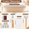 10-Inch Oval Banneton Proofing Basket Set for Sourdough Baking –