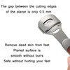 Stainless Steel Callus Remover with Wood Effect with 10 Replacement