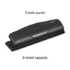 Staples Mini 3-Hole Punch, 6 Sheet Capacity