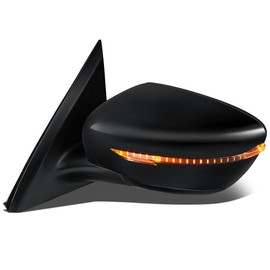 Auto Dynasty NI1320274 Factory Style Driver Left Side Mirror - Manual Folding | Power Adjust | Heated Glass | Turn Signal - Compatible with Pathfinder 17, Paint to Match