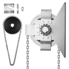 NULTRUMA Garage Door Jackshaft Chain Hoist, Heavy-Duty Wall Mount Jackshaft Garage Door Openers 3:1 Reduction Drive for Roll Up Doors