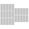 150PCS Eyebrow Stencil Ruler Clear Scale Transparent Eyebrow Shape Positioning