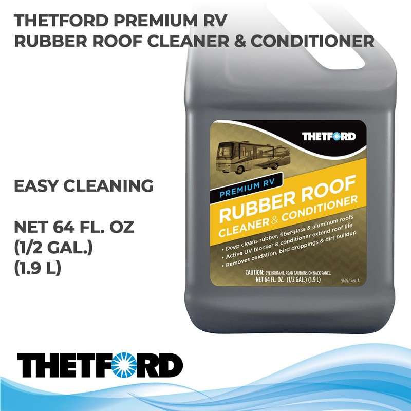 Premium RV Rubber Roof Cleaner - Non-Toxic, Non-Abrasive RV roof
