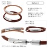 Clos Me Leather Anklet, Stainless Steel, Hypoallergenic, Tochigi Leather, Simple,