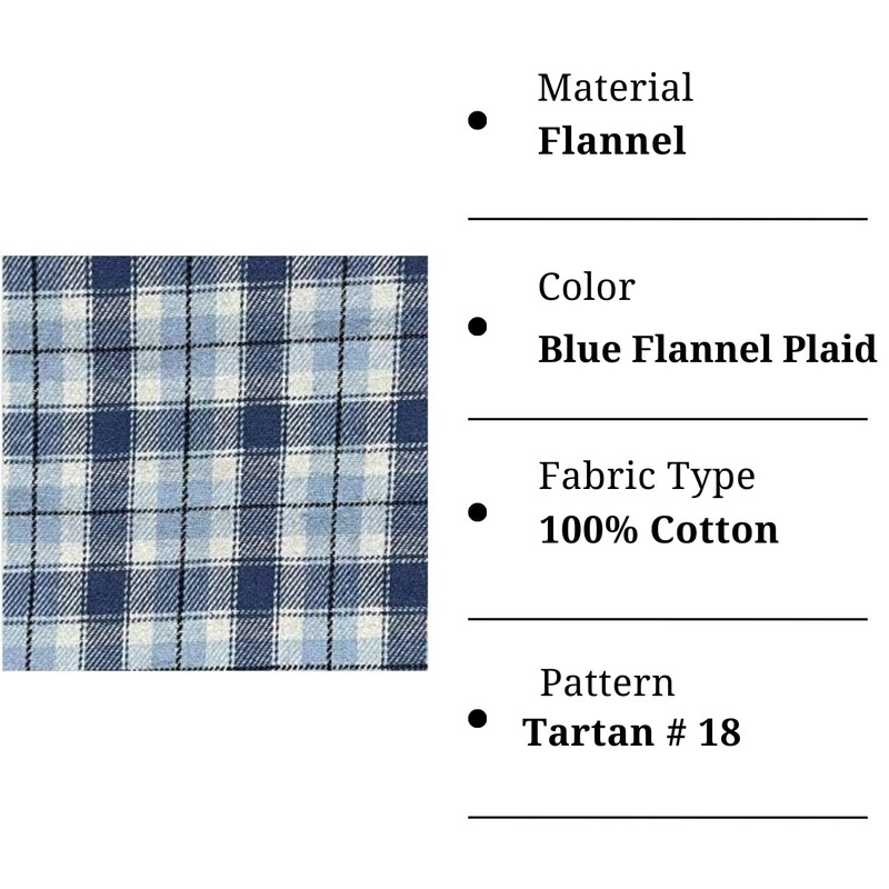 Flannel Fabric by the Yard | 60" inches Wide |