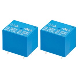 Weasch 2Pcs PCB Power Relay SRD-03VDC-SL-C, DC 3V Coil, 10A 250VAC, SPDT, 5 Pin, for Household Appliance Boards (2)