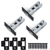 Bwintech 3 Pcs 65mm Steel Black Tubular Latch, Premium Mortice