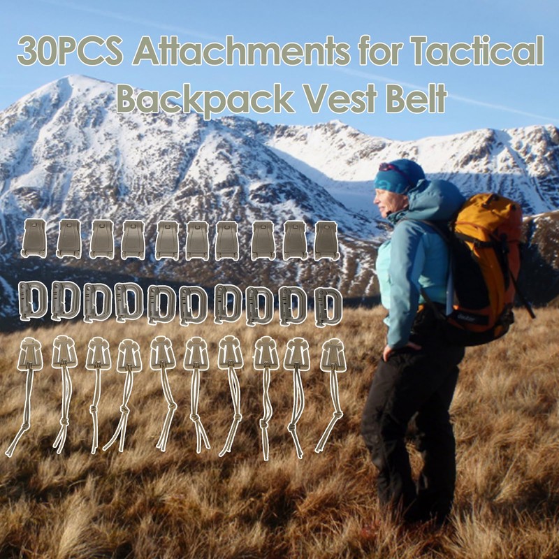 Molle Clips Molle Accessories Web Dominator 30 Pieces Tactical Gear
