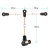 Chaslean FM Antenna Indoor High Sensitivity T-Type/Y-Type 75 Ohm Dipole