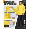 33,000ft Men's Packable Rain Jacket Lightweight Rain Shell Jacket with
