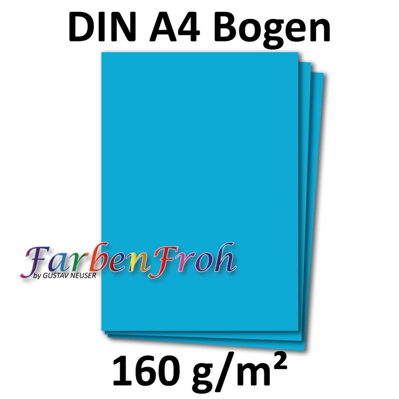 A4 paper sheet Plano sheet 160 g/m² FarbenFroh Gesamtparent 50
