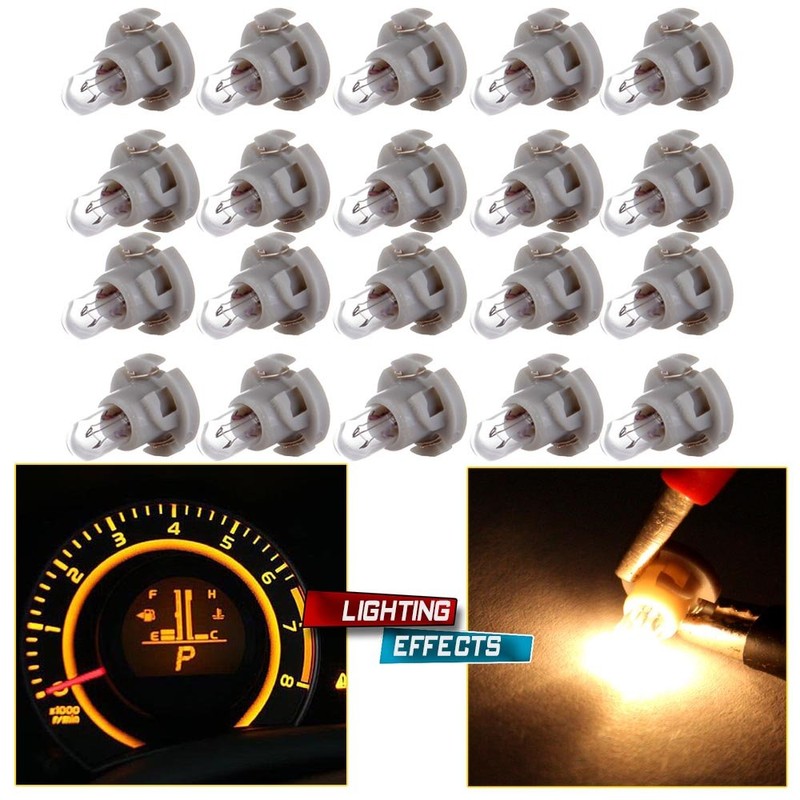cciyu 20 Pack Warm White T4/T4.2 Neo Wedge Halogen A/C