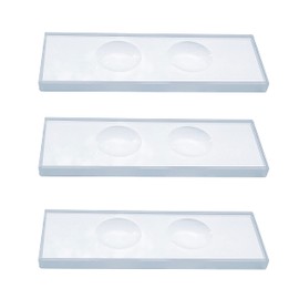 MUHWA Microscope Slide Double Concave, 5mm Thick (3)