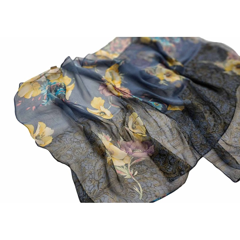 Pokeedioty Women's Lightweight Fashion Scarf Chiffon Sheer Scarves Shawl