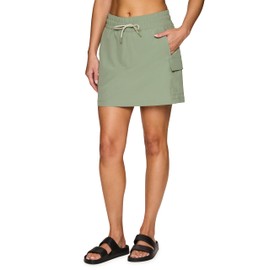 Avalanche Women's Ripstop Skort Quick Drying Woven Golf Skirt Tennis Skirt with Inner Bike Shorts Hiking Skort with Pockets Ripstop Lily Pad XS