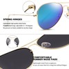 Pro Acme Classic Polarized Aviator Sunglasses for Men and Women