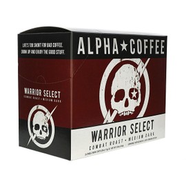 Alpha Coffee – Warrior Select - 24 Count Coffee Pods - Premium Gourmet Craft Medium-Dark Roast Coffee | Veteran Owned - Specialty Small Batch Roasted Coffee | 100% Arabica Beans