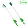 MUNKCARE Disposable Suction Swab Toothbrush Head of Green (Pack of 20)