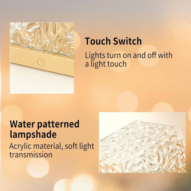 YeahBoom Wave Lamp, Water Wave Lamp, LED Starry Sky Projector
