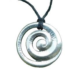 Spiral Pendant, Koru Spiral Necklace, Representing New Beginnings and Growth, Surf-inspired Jewellery Handade by William Sturt