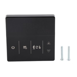 Smart Thermostat with Touch Screen App Voice Control Wifi Temperature Controller for Home 90‑240V Black