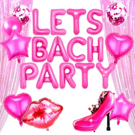 JeVenis Hot Pink Girls Party Decoration Come On Lets Bach Party Decoration Lets Go Girls Party Decoration Cowgirl Let's Go Girls Bachelorette Party Decoration