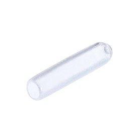 QUARKZMAN Pack of 15 Rubber End Caps 3 mm (1/8 Inch) ID PVC Vinyl Round End Cap Cover Screw Thread Protective Caps Transparent