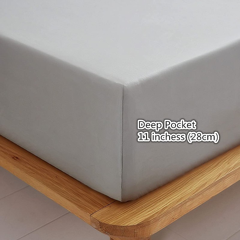 INJOY HOME DECOR 100% Pure Cotton king size fitted sheets