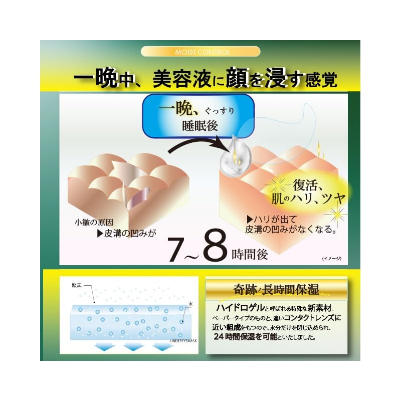 a.o.e organiccosmetics UNDEREYEMASK Undereye Mask Brightening BRIGHTENING Whitening, 60 Sheets