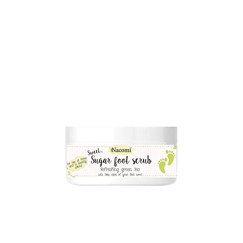 Nacomi Sugar Foot Scrub Refreshing Green Tea 125g